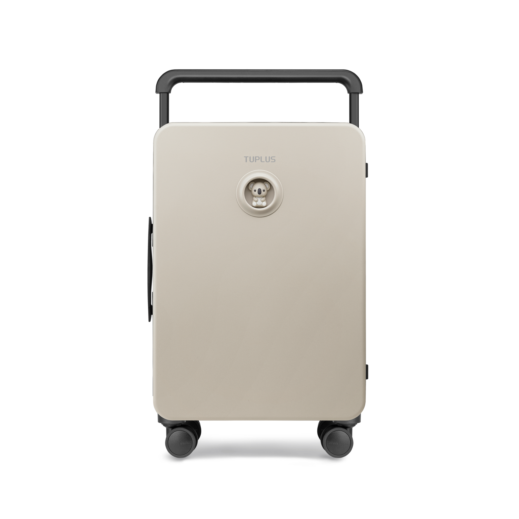 TUPLUS Balance Medium Checked Suitcase with Animal Figurine Inset