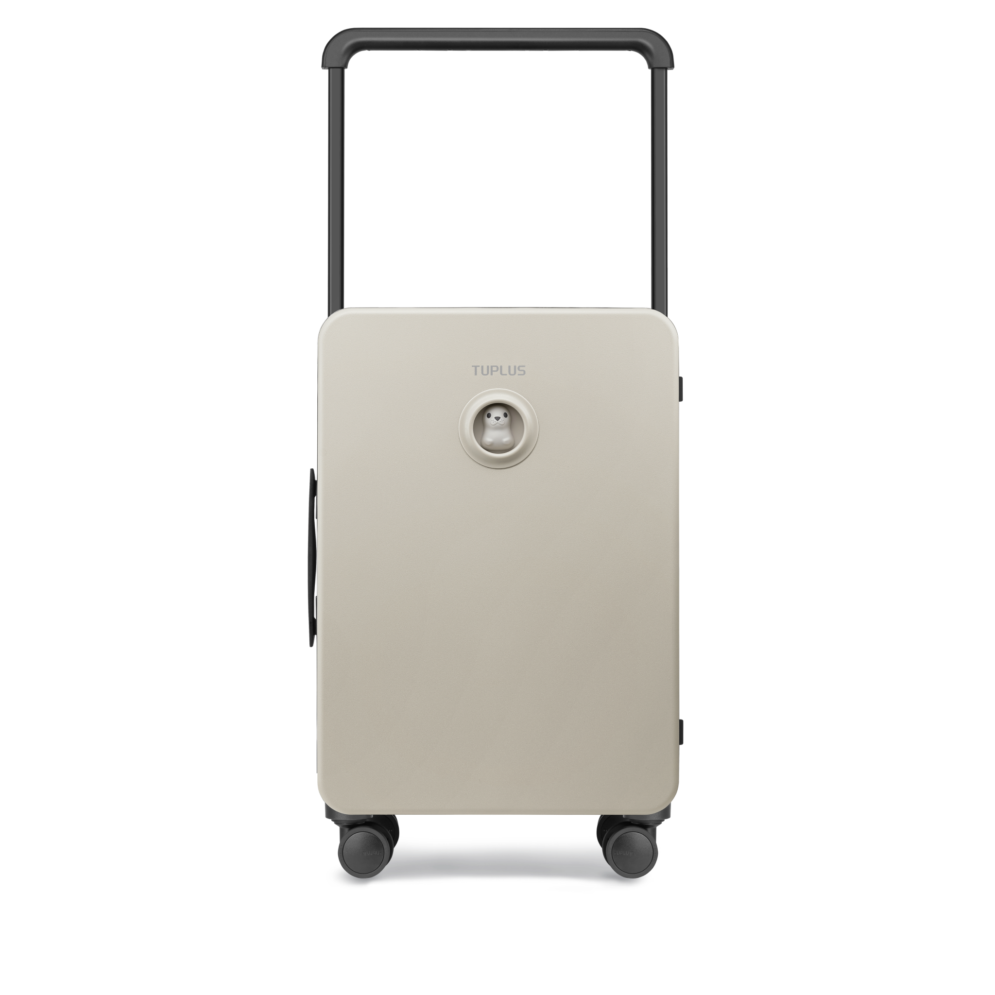 TUPLUS Balance Medium Checked Suitcase with Animal Figurine Inset