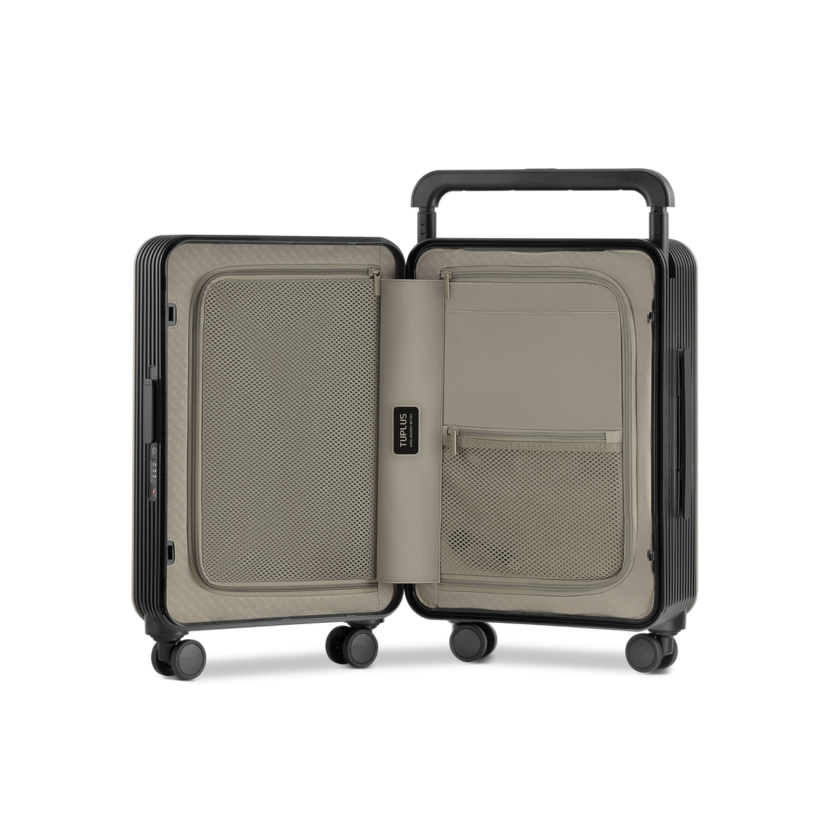 TUPLUS Balance Standard CarryOn Suitcase with Animal Figurine Inset