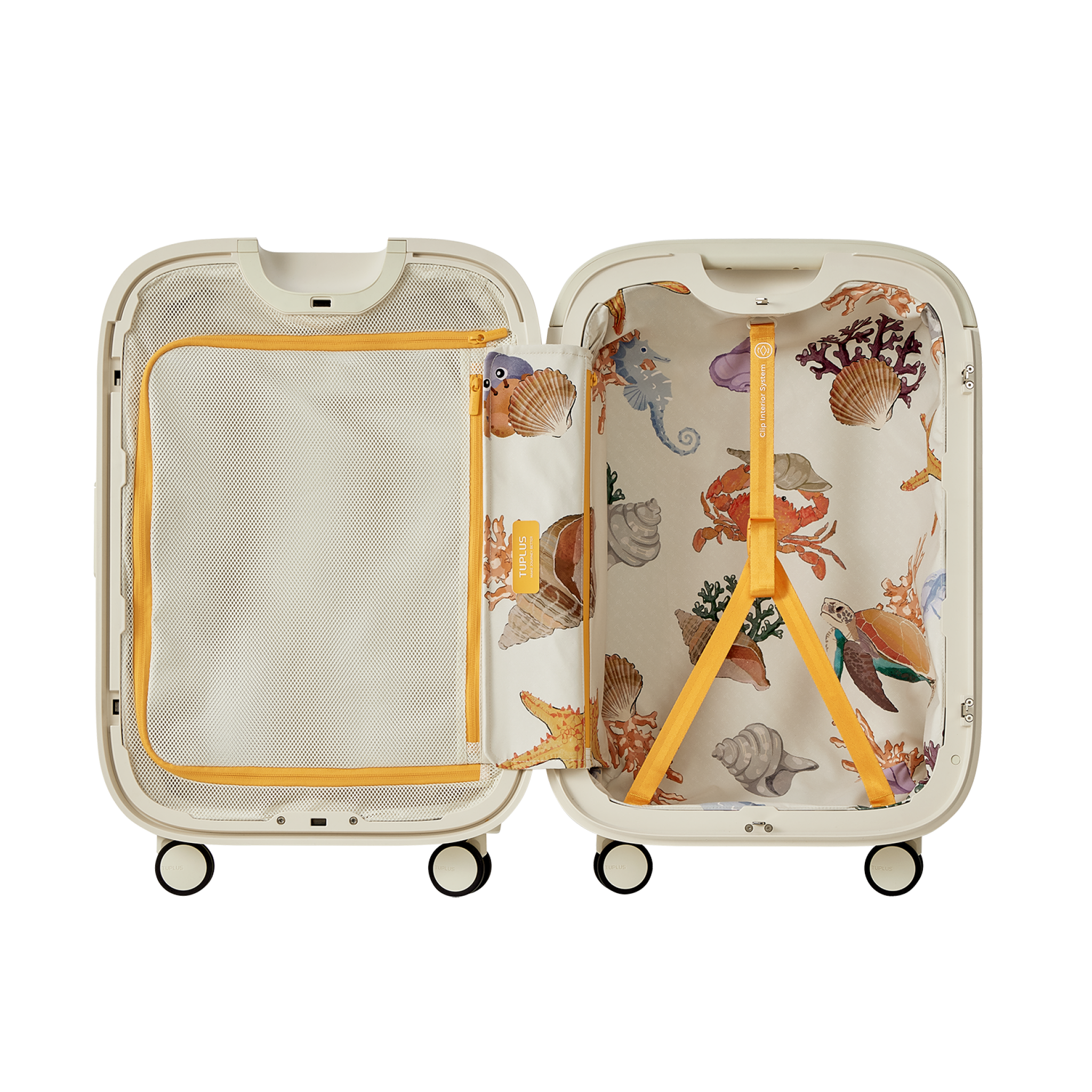 TUPLUS Time Capsule Medium Checked Suitcase, Warm Sand