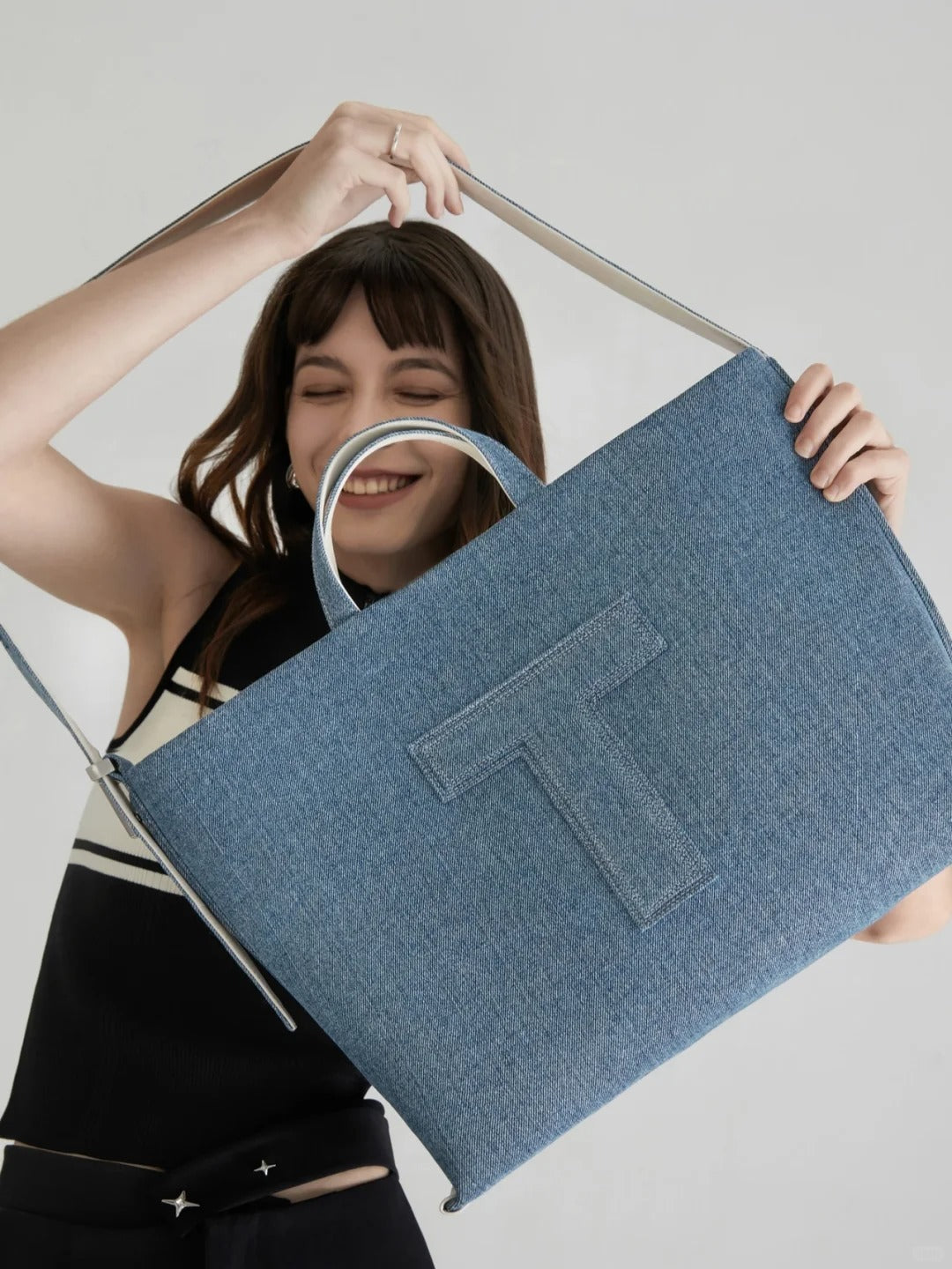 TUPLUS Get Away Denim Tote Bag