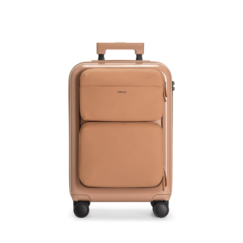 TUPLUS スーツケース キャリーケース ブラウン　33L TUPLUS Access Suitcase